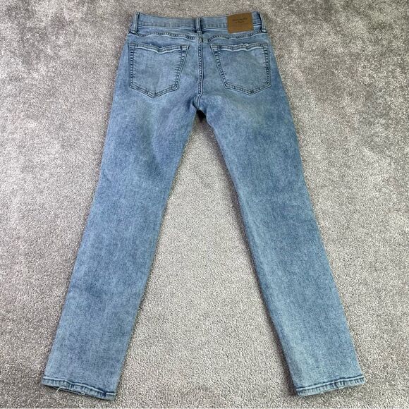 Abercrombie & Fitch Jeans Men's 28X27.5 Blue Skinny Mid-Rise Light Denim - Picture 3 of 11